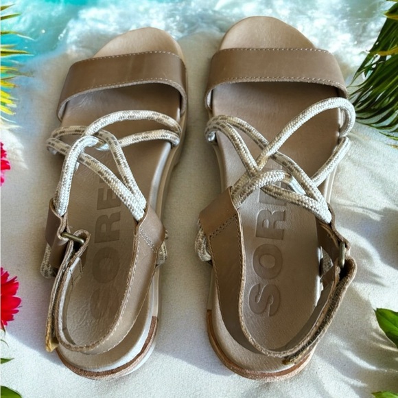 Women’s Sorel Torpedaii Rope Sandal. Sandy Tawny Fawn. Excellent Condition. - Picture 4 of 6